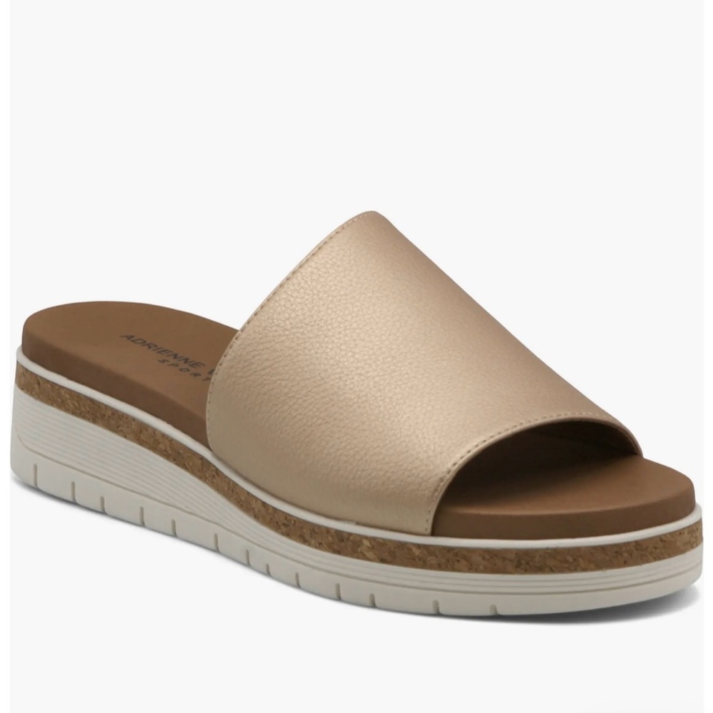 Adrienne Vittadini Wedge Slide Sandals